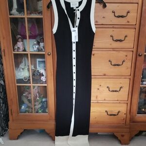 Riders by Lee Black and Cream Maxi Dress